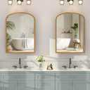 Bathroom Medicine Cabinet with Mirror, Wall Mount or Recessed Bathroom Mirror with Storage, Full-Metal 2 Adjustable Shelves and 1 Cabinet Organizer, Modern and Luxury Daisy Decor Bling Gold 20x28 Inch, No Light