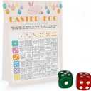 BEUFSE Easter Egg Dice Game, Egg Exchange Game with Two Dices for Easter, Easter Roll The Dice Game, Easter Party Game Supplies, Fun Easter Games for Family -STPD02