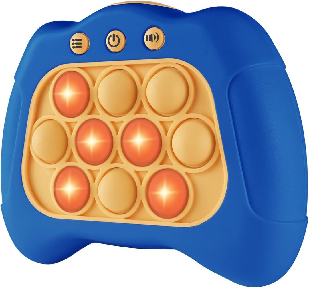 Pop The Target! Handheld Speed Push Game Machine: A Fun Multiplayer Game for Family. Sensory Fidget Toy Christmas Toys Gifts for 6 7 8 9 10 11 12 Years Old Kids Road Trip Car Games Kids Blue