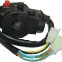 DJ-Motor 12 Wire 5 Fuction Male Plug Handle Switch Choke Lever Assembly for 110cc 125cc 150cc 200cc 250cc Quad ATV Taotao Sunl Roketa