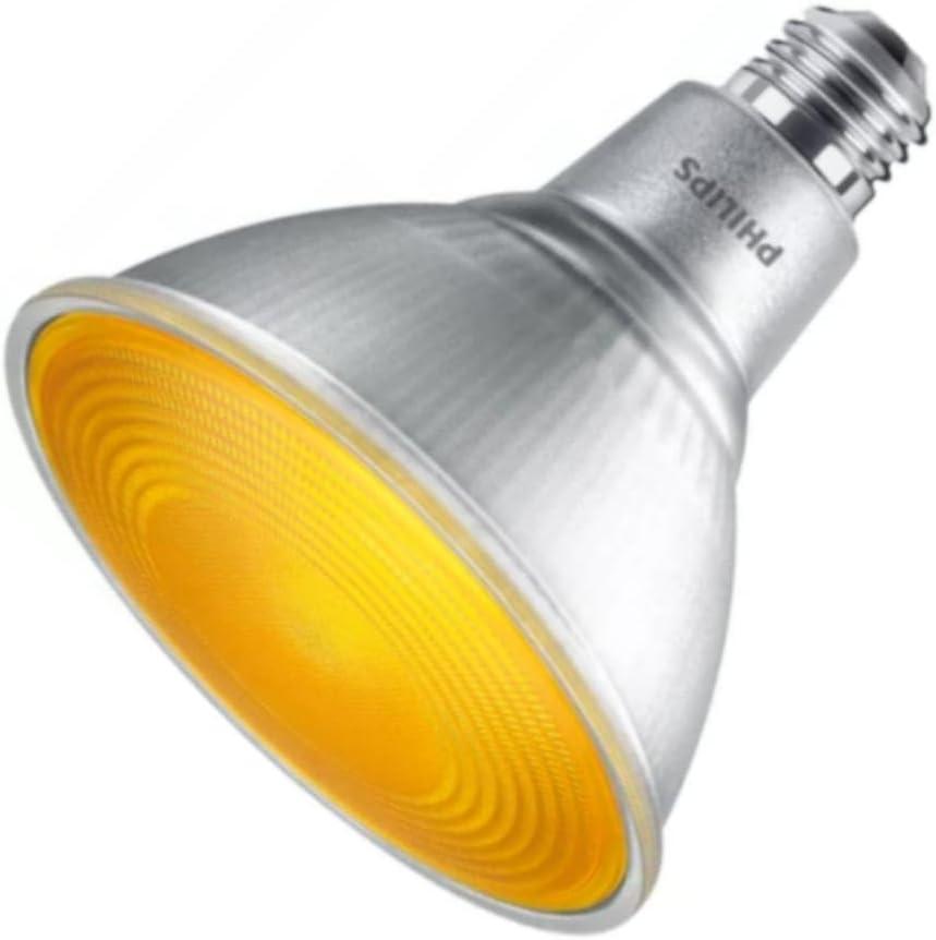 Philips 90-Watt Equivalent PAR38 LED Flood in Yellow (1-Pack) 568279