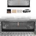 Muslogy Truck Bed Cargo Net Trunk Netting Compatible with 2022-2025 2026 Ford Maverick (V2) Accessories, Pickup Cargo Organizer SUV Sedan Storage Net w/Heavy Duty Carabiners