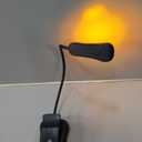 Vekkia Amber Rechargeable 7 - Led Eye - Care Book Light with Blue - Light Blocking, 3 Levels, 1600K for Eye - Friendly Use. Offers Up to 70 Hours of Reading (Black)