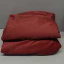 YoungsTex Burgundy Velvet Blackout Curtains for Living Room, 96 Inch Length Thermal Insulated Winter Drapes with Grommet Privacy Chirstmas Decor for Dining Bedroom, 2 Panels, 52 X 96 Inch