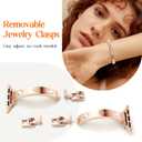 Mosonio Slim Bracelet Band with Sparkly Accents Compatible with Apple Watch Bands 46mm 45mm 44mm 49mm 42mm(Series 3 2 1)/ 38mm 40mm 41mm 42mm(Series 11 10) for Women, Stylish Adjustable Link Thin Metal Strap for iwatch Ultra Series 11 10 9 8 7 6 5 4 SE 3 2 1