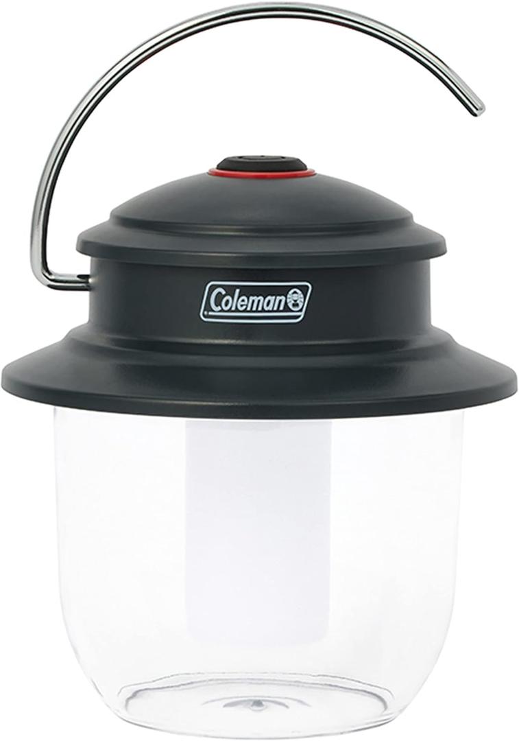 Coleman Classic Rechargeable LED Lantern, Impact & Water-Resistant Lantern with Carabiner Handle & Charging Ports, Great for Camping, Power Outage, Emergencies, & More