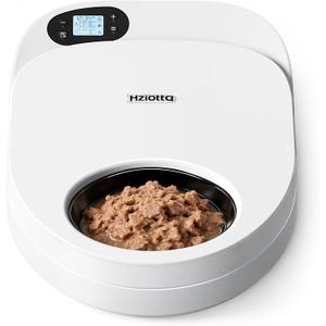 Semiconductor Cooling Refrigerated Automatic Cat Feeder Wet Food | No Ice Packs 48H Fresh Keeping, Removable Dual-Section Tray, Meal Timer for Portion Control, Work Schedules & Weekend Travel