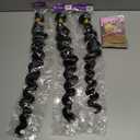 18A Human Hair Bundles 22 24 26 Inch Loose Wave Bundles Human Hair 100% Unprocessed Brazilian Virgin Hair 3 Bundles Double Weft Hair Extensions for Black Women Natural Black