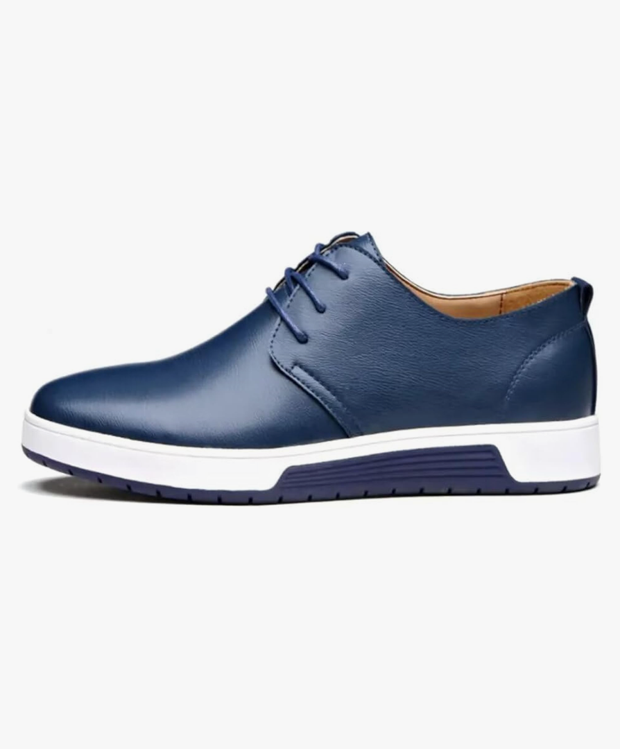 Men's Casual Oxford Shoes Breathable Leather Flat Fashion Sneakers Sandals, Size 45 (11)