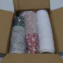 50 Packs Christmas Disposable Coffee Cups with Lids 16 Oz Thickened Christmas Paper Cups for Hot Beverage Chocolate Tea Cocoa, Xmas Party Cups for Adult Party Holiday
