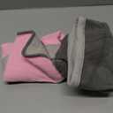 Dog Coat 2 Pack, Turtleneck Fleece Pet Winter Jacket for Cold Weather, Warm Dog Clothes Sweater Outdoor Indoor for Small, Medium, Large & XL Dogs (M-XXL) (Pink and Grey)