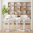 Vantas Tall Dog Gate Indoor with Door, Freestanding, Foldable, 80" x 30"