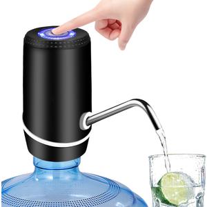 Water Dispenser for 5 Gallon Bottle, Electric Water Pump for 5 Gallon Jug with Switch and USB Charging, Portable Automatic Water Jug Dispenser for Camping, Travel, Home, Kitchen, Office (Black)
