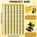 2 x Graduation Decoration 2026 2027 - Black Gold Graduation Cap Tinsel Streamers Backdrop Banner | Grad Photo Booth Props Party Favors Supplies Indoor Outdoor - Graduation Party Decorations