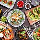 Minatee 201 Pcs Thin Silverware Set Stainless Steel Flatware Sets Service for 67 Silver Cutlery Set Serving Utensils Sits Includes Knife Fork Spoon for Kitchen Dinner Table
