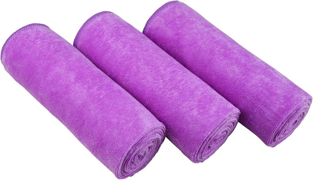 16" x 32"Gym Towels for Men & Women Microfiber Sports Towel Set Fast Drying & Absorbent Workout Sweat Towels for Fitness, Yoga, Golf, Camping 3-Pack Gift