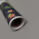 VEELIKE 17.7''x118'' Navy Blue Lemon Tree Peel and Stick Wallpaper Modern Hummingbirds Floral Wallpaper Removable Self Adhesive Blue Contact Paper for Bedroom Bathroom Walls Furniture