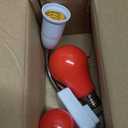 Darkroom Safelight Portable Red Lamp, E27 LED Screw Mouth Wall Light 360 Degree Desk Light with Switch