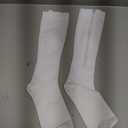 Ailaka Medical 15-20 mmHg Zipper Compression Socks Women Men, Small/Medium (1 Pair), White