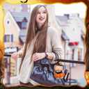 2 Sets Halloween Doll Clothes for 17 cm Doll Cute Pumpkin Demon Costume Outfit Set Fits 6.7 Inch Clothes Accessories for Halloween Holiday Daily Costume