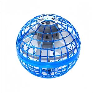 Flying Hover Ball Toy - Spinning & Floating Sphere, Air Hover Toy for Kids and Teens, Cosmic Glowing Flying Sphere for Indoor Play (Blue)