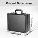 120+ 3 Row Graded Card Storage Box - Holds PSA BGS FGS & SGC Slabs & Top Loaders | for Baseball, MTG, Sports Cards (Matte Black)