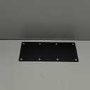 2 PCS 12" x 5" Heavy Duty Black Flat Straight Mending Bracket Plate, Repair Tie Corner Brace Fixing for Furniture, Timber Connector, Thickness 5/32"(8 Gauge Steel)