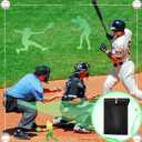 2 Pieces Umpire Ball Bag Umpire Gear Baseball Softball Umpire Bag Quality Woven Polyester Fabric for Baseball Softball with Belt Extra Large