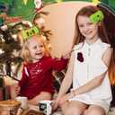 3 x 3Pcs Green Christmas Hair Bows Clip for Girls Women,6 Inch Green Christmas Hair Clips Bow for Hair Accessories