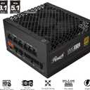Rosewill VMG 850W 80+ Gold, ATX 3.0 & 3.1 Compatible, Full Modular Low-Noise Power Supply, PCIe 5.1 12V-2x6 Connector, 100% Japanese Electrolytic Capacitor, 120mm FDB Silent Fan 