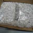 10lb Natural Polished White Pebbles, 1/2 Inch Decorative Rocks