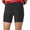 Hanes Men's Boxer Brief Underwear Pack, Stretch Cotton Boxer Briefs for Men, Moisture-wicking, 6-pack (Black)