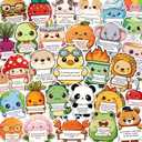 100 PCS Emotional Support Animal Stickers, Mental Health Stickers for Kids, Affirmation Sticker Pack for Water Bottles, Laptops, Phones