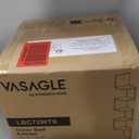 VASAGLE Corner Shelf Wall Mount, 5-Tier Floating Corner Bookshelf, Plant Shelf for Bedroom, Living Room, Bathroom, Home Office, Cloud White