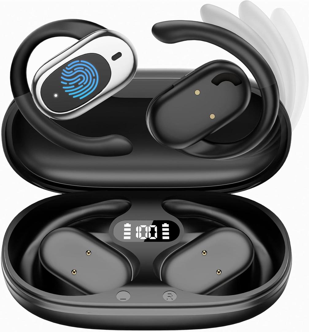 Real Time Translation Earbuds, AI Language Translator Earphone 3-in-1 Accents & Long Battery Life Translation Earbuds OWS 144 Languages & 8 Offline for Travel Business, Black
