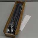 ENJOYBASICS Matte Black Shower Curtain Rod 30 to 64 Inches, 1 Inch Stainless Steel Adjustable Spring Tension Rods No Drill for Bathroom, Closet, Window, Room Divider, Never Rust, Non Slip