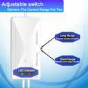 TV Antenna Amplifier, Antenna Signal Booster, 25dB High Gain Powerful Digital Antennas Booster, Adjustable Reception Range, Suit for All TV Antennas (WHITE32)