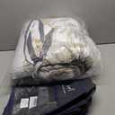 Natural Cotton 3pcs Floral Comforter Sets King Size-Gray Comforter with Luxurious Brown Branches and Taupe & Gray Leaves on White, Reversible Lightweight Bedding Sets(King 104"x90")