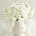 Floroom Ranunculus Artificial Flowers 18 Pcs Ivory Faux Silk Mini Ranunculus Bulk Fake Wedding Filler Flowers for DIY Bouquets, Centerpieces, Bridal Shower Decorations & Arrangements