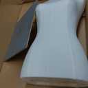 Mannequin Torso Dress Form 40.55-73.23 Inch Height Adjustable Female Model Display Mannequin Body with Metal Bracket and Rectangular Base for Sewing Dressmakers Dress Jewelry Display, Beige