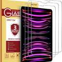 OMOTON [3 Pack] Screen Protector Compatible with iPad Air 5th Generation 2022/iPad Air 4th Generation/iPad Pro 11 Inch (2021,2020,2018) Tablet - Tempered Glass Compatible with iPad Air 5/4 10.9 Inch
