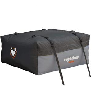 Rightline Gear Sport 2 Waterproof Rooftop Cargo Carrier for Top of Vehicle, Attaches With or Without Roof Rack, 15 Cubic Feet, Black