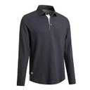 Polo Shirts for Men Long Sleeve Plain Pocket Classic Mens Casual Shirts
(Gray, L)