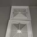 Baquler 2 Pcs 11 x 11'' Exhaust Bathroom Fan Cover with Springs Square Ceiling or Wall Mounted Ceiling Grill Vent Fan Fits Models 663 670 671 675 688 689 Ventilation Cover Replacement Accessories