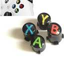 Replacement Bullet Buttons ABXY Mod Kit Levers Joystick for Xbox One S Slim Elite Controller (Multicolour)