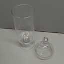 Clear Glass Apothecary Jars, Candy Jar with Lid, Elegant Decorative Jars for Wedding and Party (Height: 14", Diameter: 4")