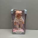 Enjoyin 12'' Baby Doll in Gift Box with Pink Cloths, Pacifier, 13''x13'' Microfabric Blanket, and Feeding Bottle. Gift Idea for Ages 3+