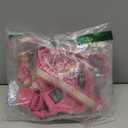 Light Up Dog Harness - LED Dog Harness Rechargeable, No Choke Illuminated Glow Dark Harness Vest Waterproof for Medium Large XL Dogs for Camping Night Safety Walking-Pink,M