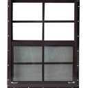 Gaahing 1-Pack 18" x 23" Heavy-Duty Aluminum Shed Windows Kit Flush Mount with Tempered Glass & Fiberglass Screens for Chicken Coops, Barns, Playhouses, Garages