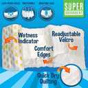 Bodhi Dog Disposable Male Dog Diapers - Super Absorbent, Leak-Proof Pee Wraps - Adjustable Fit, Comfortable Design, Advanced Moisture Control, and Wetness Indicator - Large (20 Count)